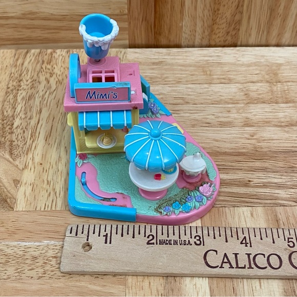Lot (2) 1994 Polly Pocket Bluebird Toys Swindon Mimi’s Cafe Fast Food Drive Up - Picture 7 of 10